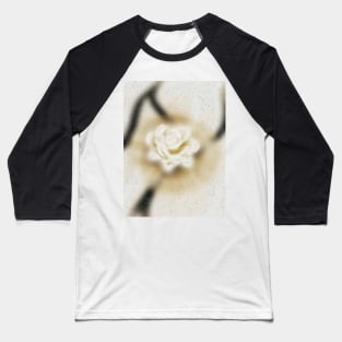 White rose flower candle Baseball T-Shirt